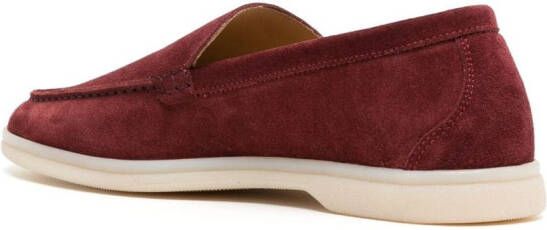 Scarosso Ludovico suède loafers Rood