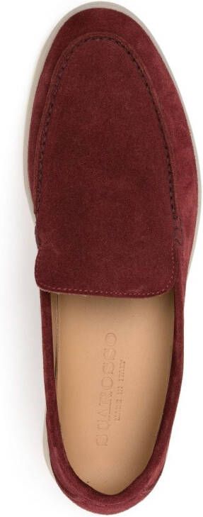Scarosso Ludovico suède loafers Rood
