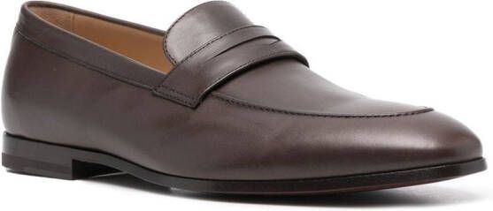 Scarosso Marzio leren loafers Bruin