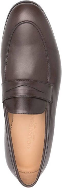 Scarosso Marzio leren loafers Bruin