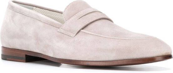 Scarosso Marzio loafers met amandelvormige neus Grijs