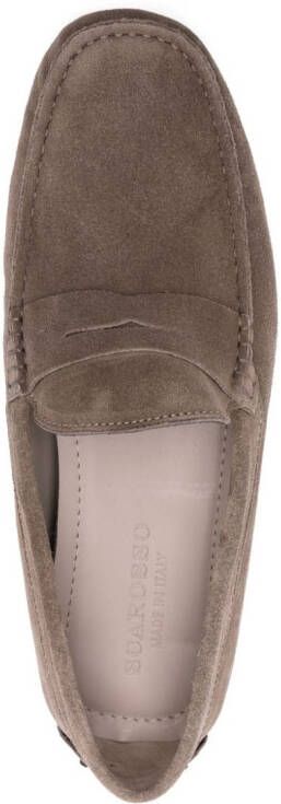 Scarosso Michael suède drivers Beige