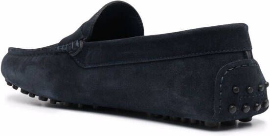 Scarosso Michael suède loafers Blauw