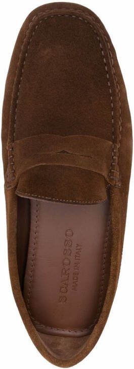 Scarosso Michael suède loafers Bruin