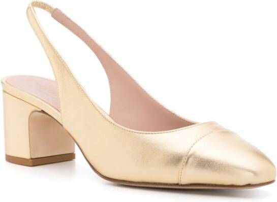 Scarosso Miranda 65 metallic pumps Goud