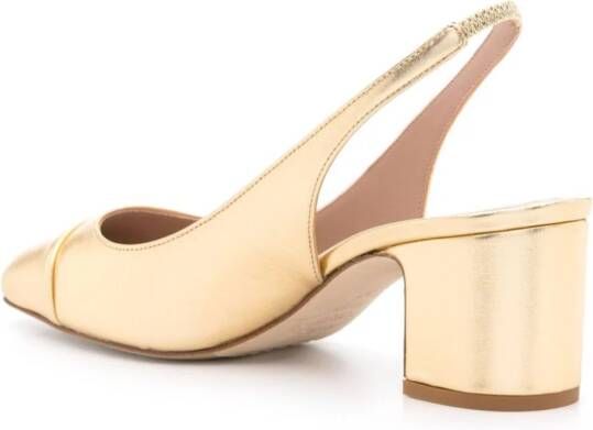 Scarosso Miranda 65 metallic pumps Goud