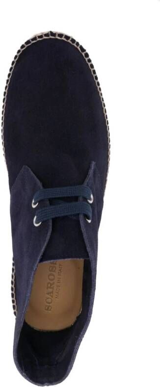 Scarosso Mojave suède espadrilles Blauw