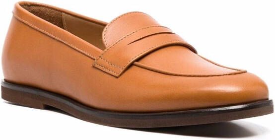 Scarosso Monica leren loafers Bruin