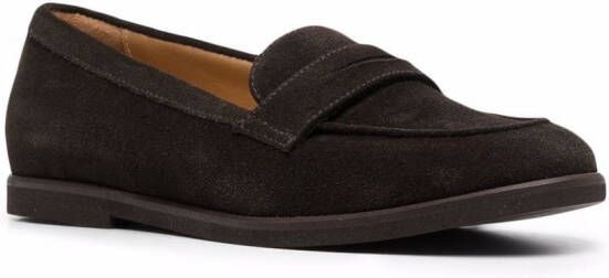 Scarosso Monica leren loafers Bruin