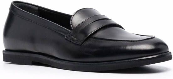 Scarosso Monica leren loafers Zwart