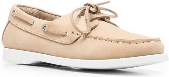 Scarosso Oprah leren bootschoenen Beige