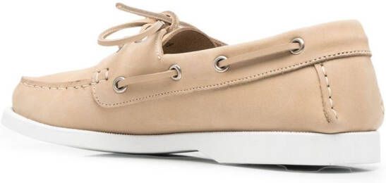 Scarosso Oprah leren bootschoenen Beige