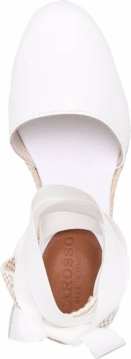 Scarosso Paloma espadrilles met sleehak Wit