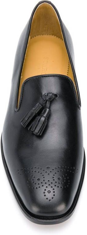 Scarosso Rolando loafers met kwastje Zwart