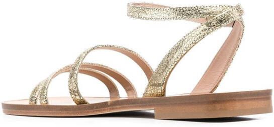 Scarosso Sarah leren sandalen Geel
