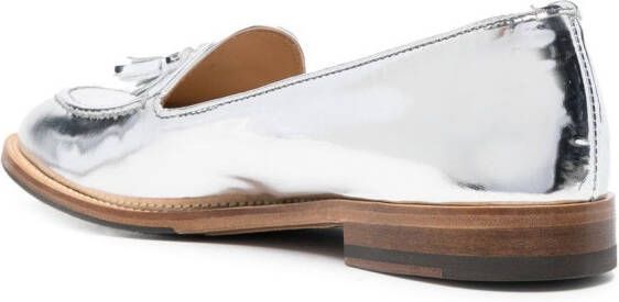 Scarosso Sienna loafers van lakleer Zilver