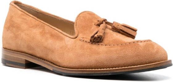 Scarosso Sienna suède loafers Beige