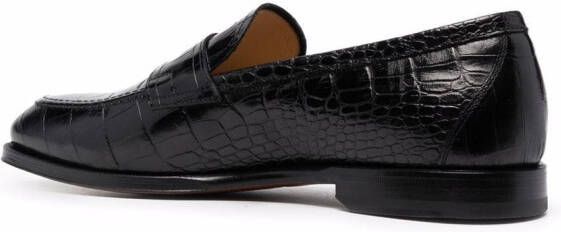 Scarosso Stefano leren loafers Zwart