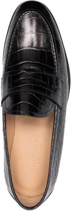 Scarosso Stefano leren loafers Zwart