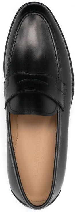 Scarosso Stefano leren loafers Zwart