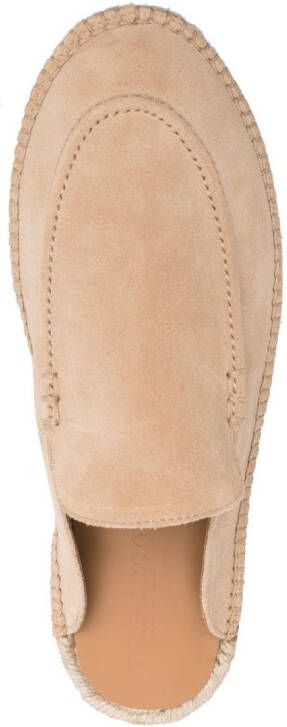 Scarosso Suède espadrilles Beige