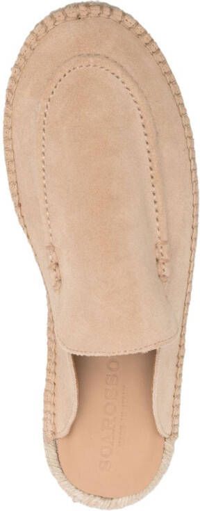 Scarosso Suède espadrilles Beige