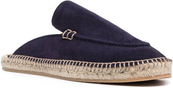 Scarosso Suède espadrilles Blauw