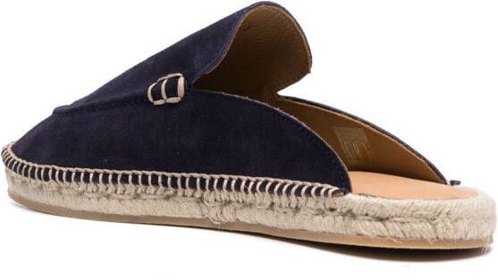 Scarosso Suède espadrilles Blauw