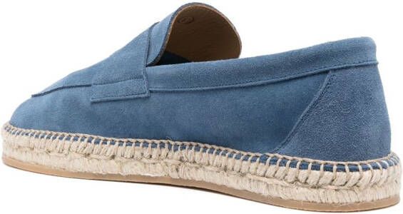 Scarosso Suède espadrilles Blauw