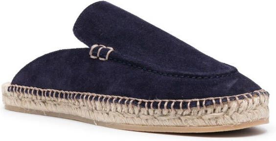 Scarosso Suède espadrilles Blauw