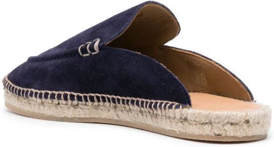 Scarosso Suède espadrilles Blauw