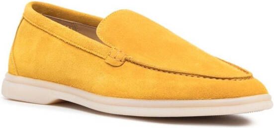 Scarosso Suède loafers Geel