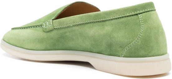 Scarosso Suède loafers Groen