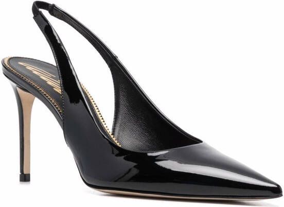 Scarosso Sutton leren pumps Zwart