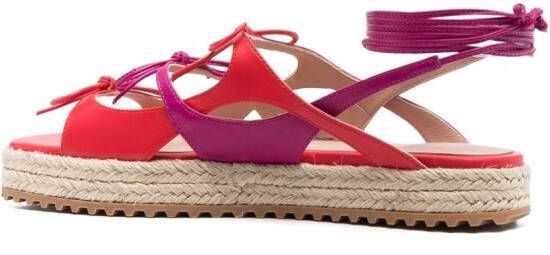 Scarosso Sweet Lace sandalen Rood