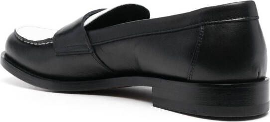 Scarosso Tweekleurige loafers Zwart