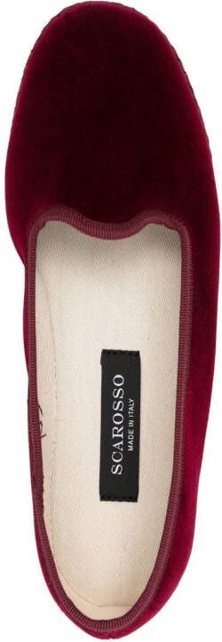 Scarosso Valentina slip-on slippers Rood