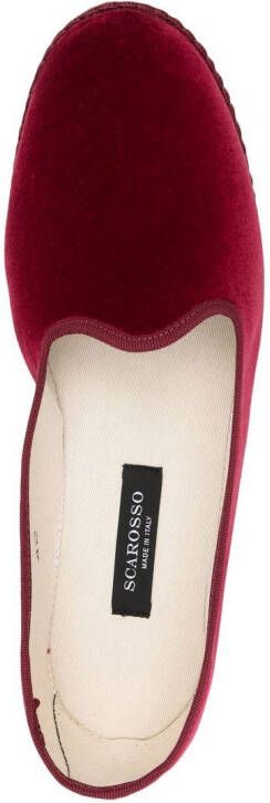 Scarosso Slip-on slippers Rood