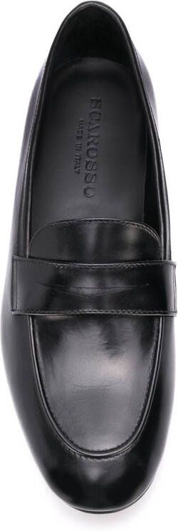 Scarosso Valeria loafers met ronde neus Zwart