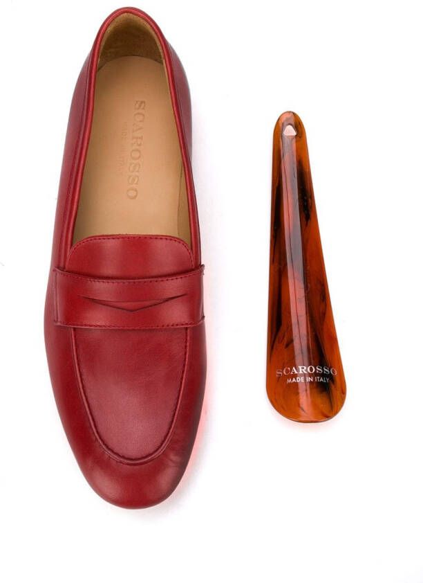 Scarosso Valeria penny loafers Rood