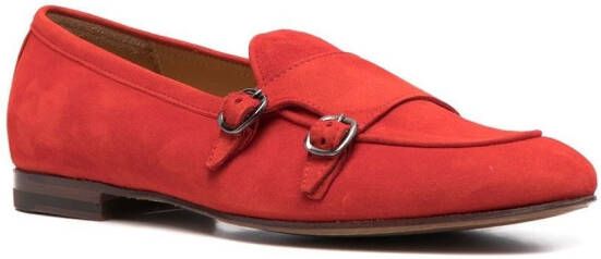 Scarosso Virginia suède loafers Rood