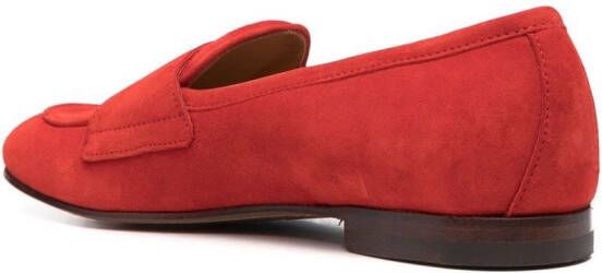 Scarosso Virginia suède loafers Rood