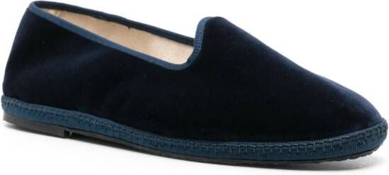 Scarosso William IV fluwelen loafers Blauw