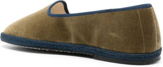 Scarosso William IV fluwelen loafers Groen