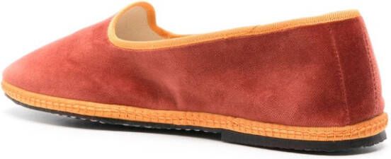 Scarosso William IV fluwelen loafers Oranje