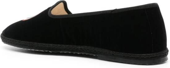 Scarosso William IV fluwelen loafers Zwart