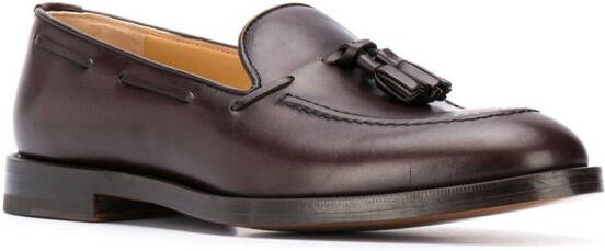 Scarosso William loafers met kwastje Bruin