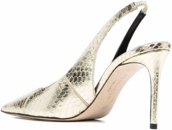 Scarosso x Brian Atwood Sutton slingback pumps Goud