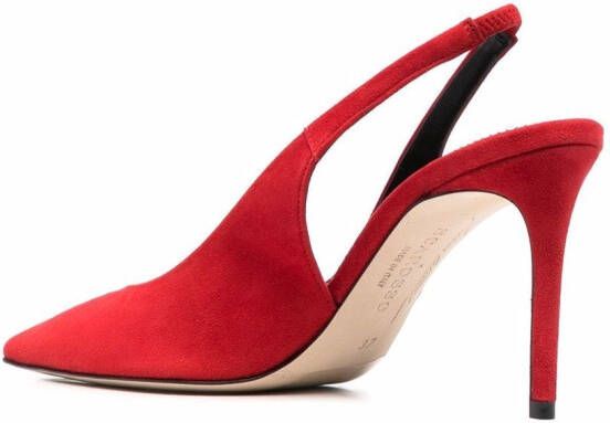 Scarosso x Brian Atwood Sutton slingback pumps Rood