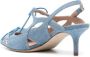 Scarosso x Paula Cademartori Blazing 60 denim pumps Blauw - Thumbnail 3